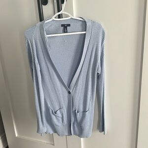 Baby Blue Long Cardigan Sweater - in Great Condition, Size Small